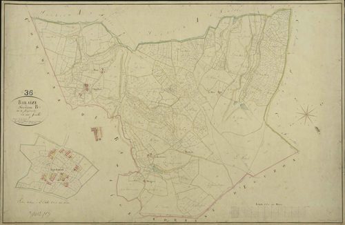 Baraize - Section B, dite de Lagedemont.