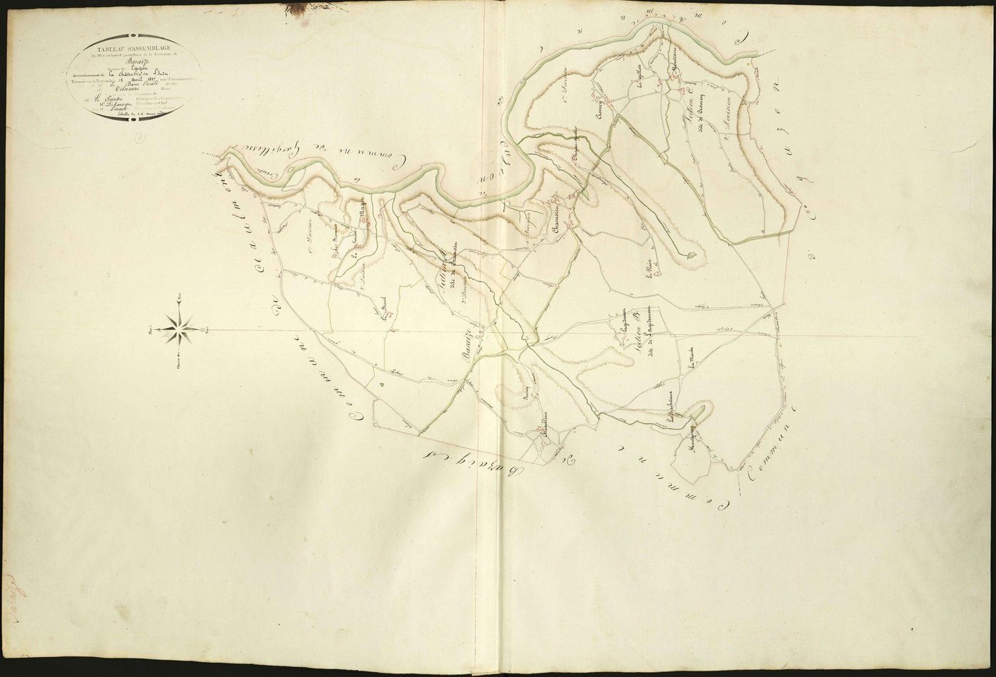 Baraize - Tableau d'assemblage.