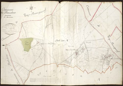 Baudres - Section A1, dite de l'étang Rouy.