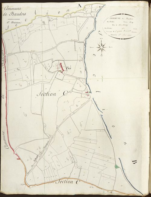 Baudres - Section C1, dite de Montenay.