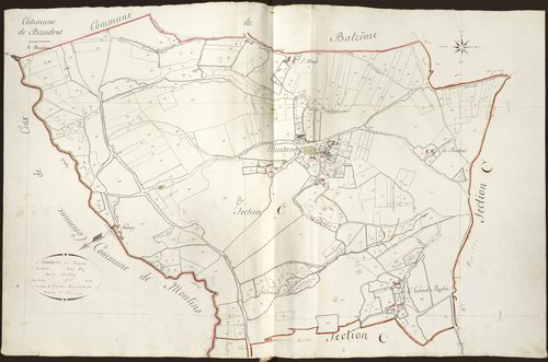 Baudres - Section C2, dite de Montenay.