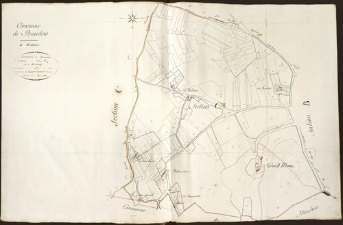 Baudres - Section C4, dite de Montenay.