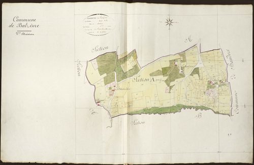 Baudres - Section A2 (ancienne commune de Balzème), dite de Chambon.