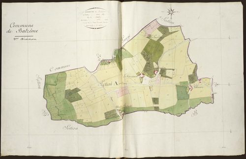 Baudres - Section A3 (ancienne commune de Balzème), dite de Chambon.