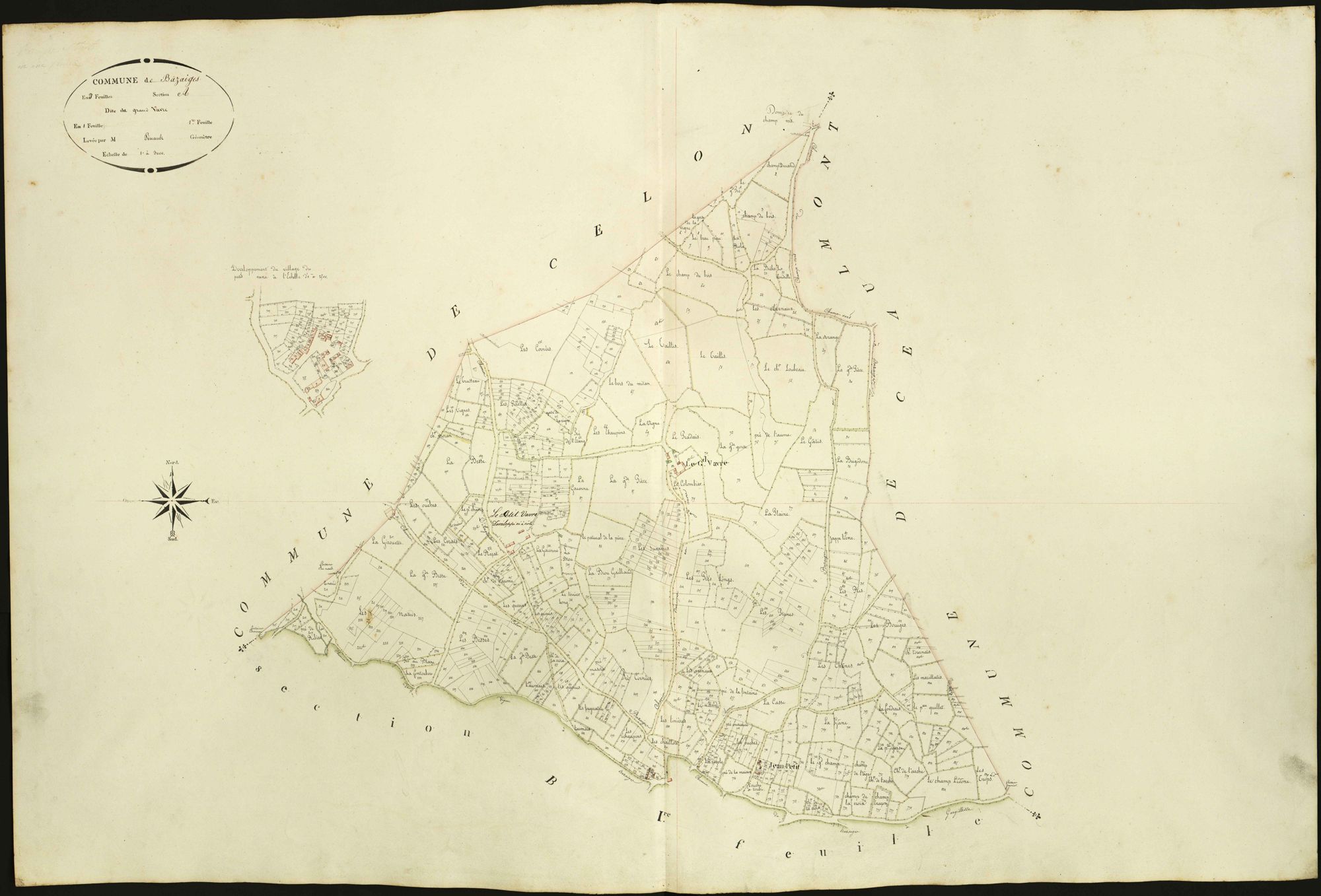Bazaiges - Section A, dite du Grand Vavre.
