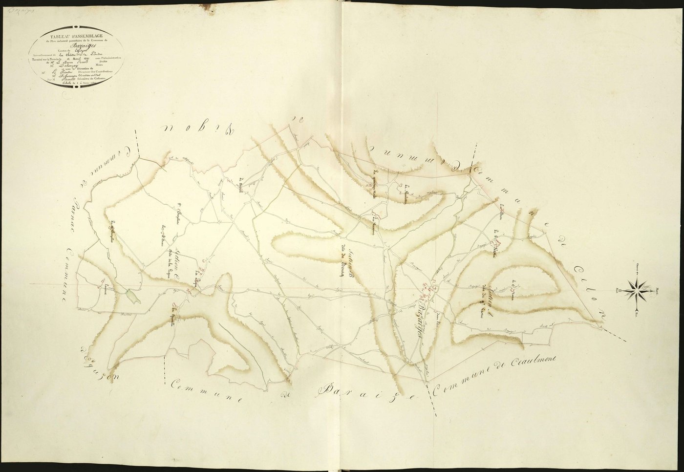 Bazaiges - Tableau d'assemblage.