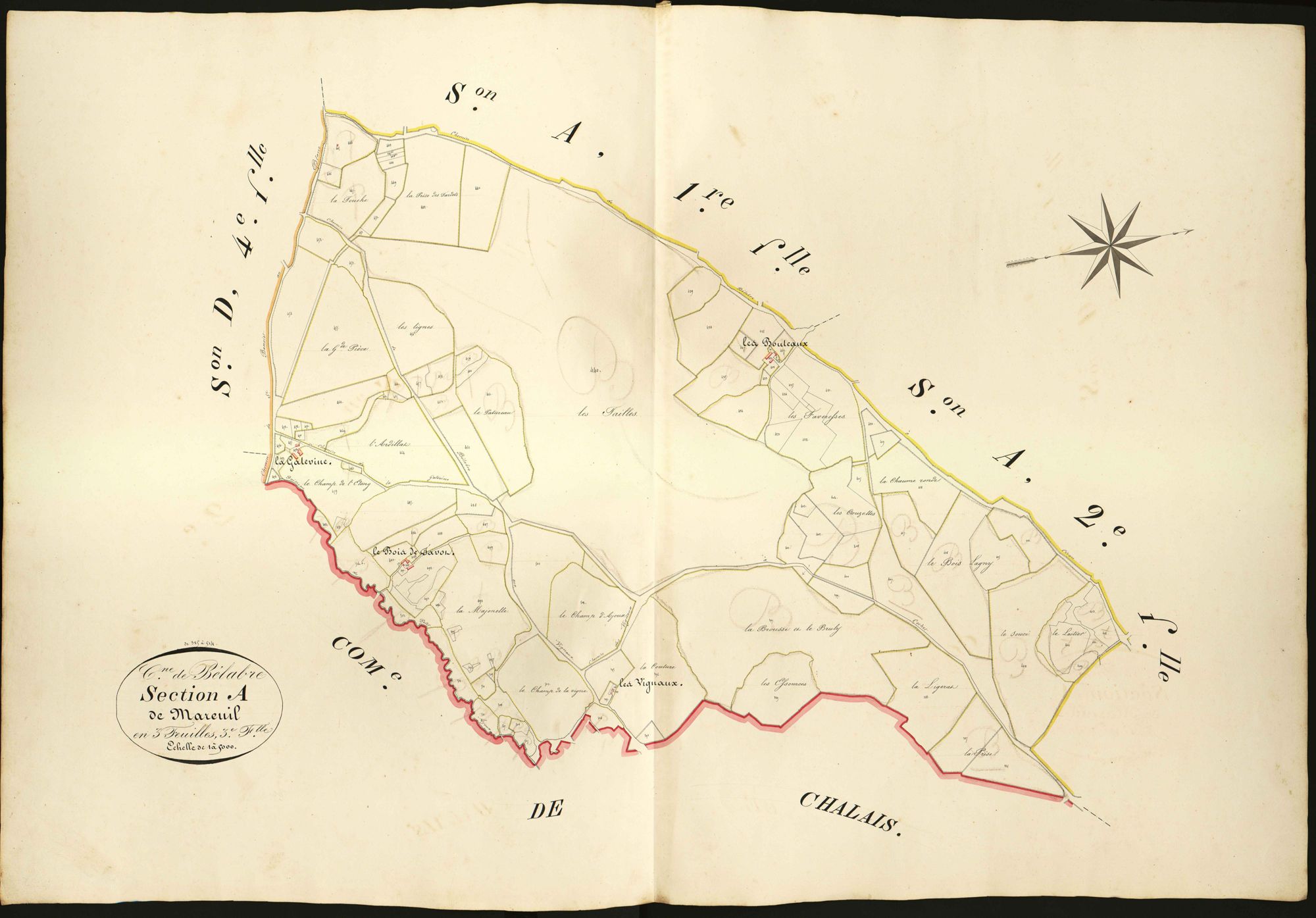 Bélâbre - Section A3, dite de Mareuil.