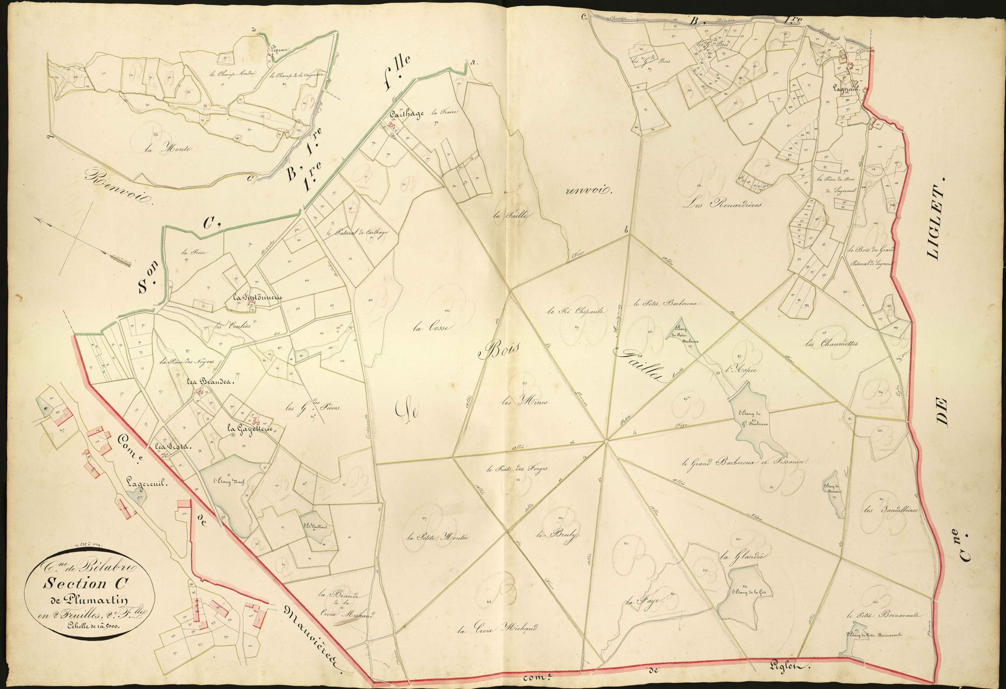Bélâbre - Section C2, dite de Plumartin.