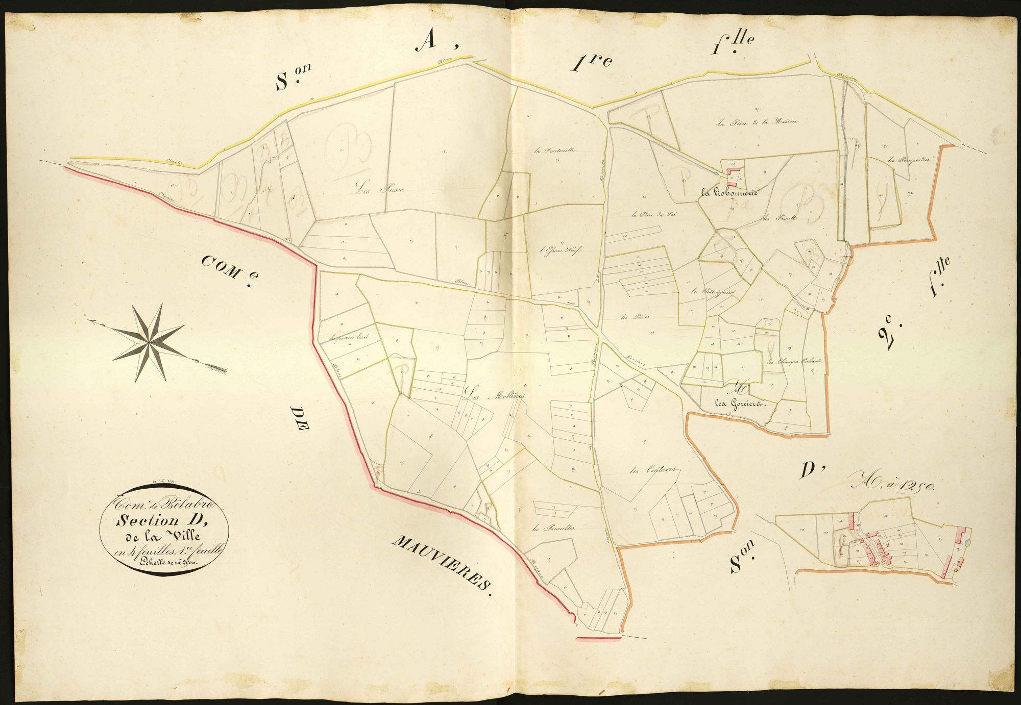 Bélâbre - Section D1, dite de la Ville.