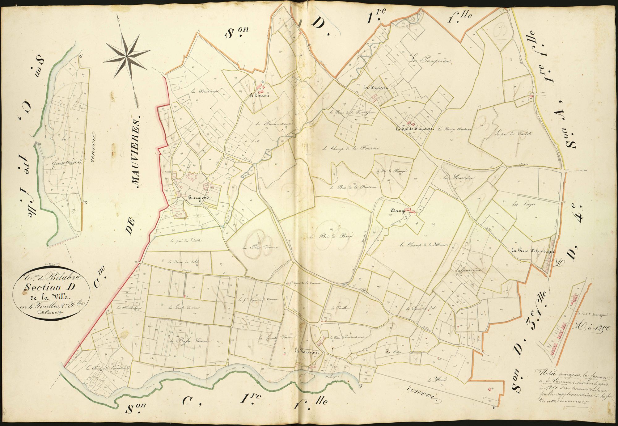 Bélâbre - Section D2, dite de la Ville.
