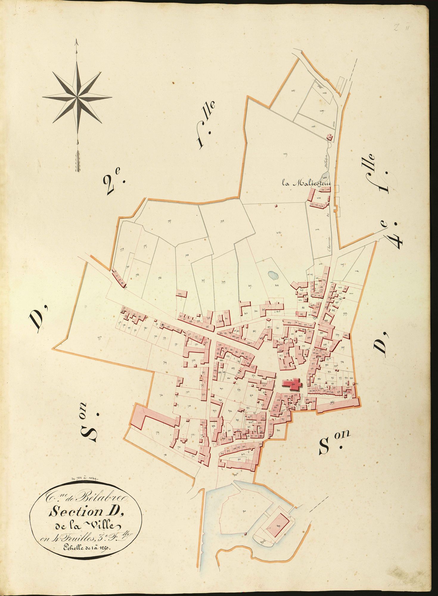 Bélâbre - Section D3, dite de la Ville.