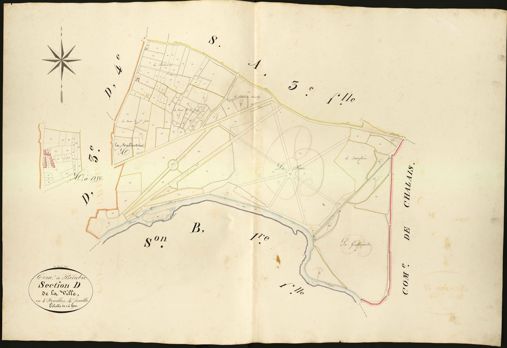 Bélâbre - Section D4, dite de la Ville.