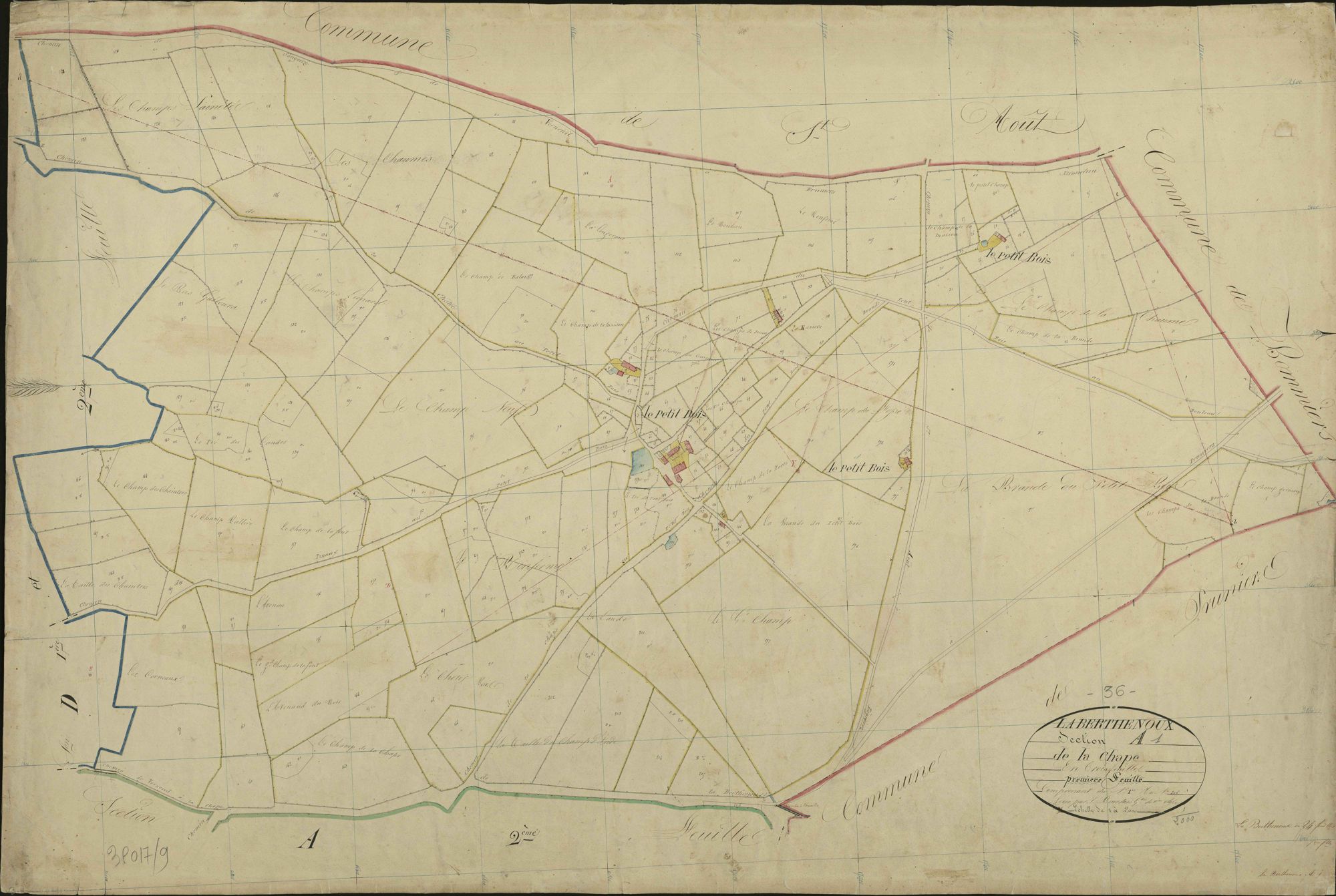 Berthenoux - Section A1, dite de la Chape.