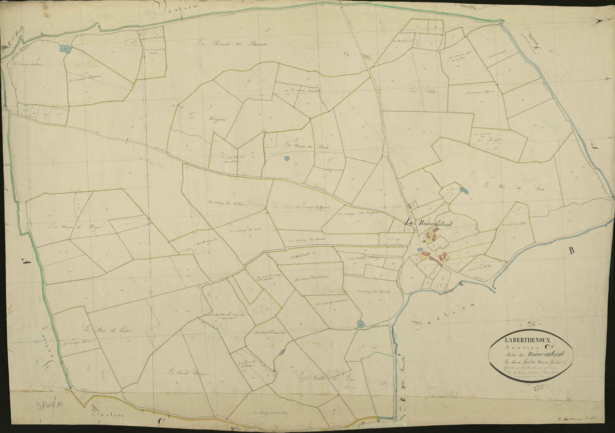 Berthenoux - Section C1, dite de Boiscontaut.