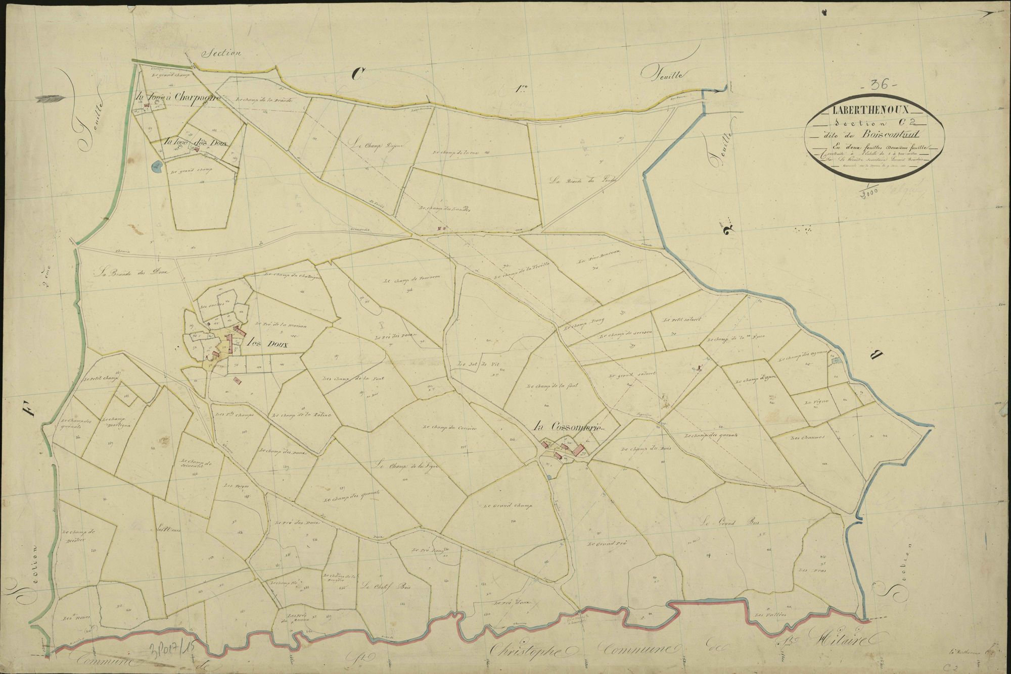 Berthenoux - Section C2, dite de Boiscontaud.