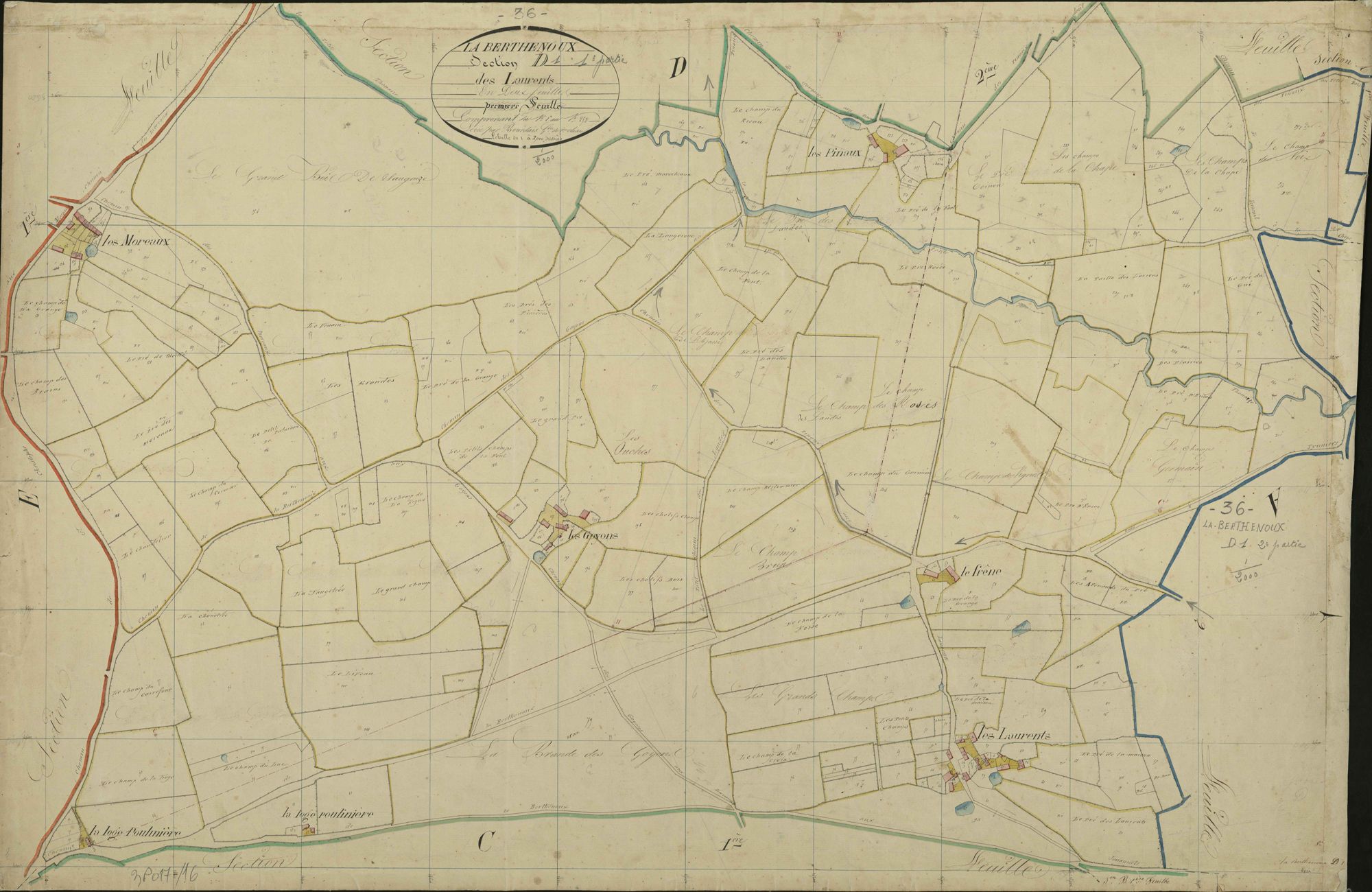 Berthenoux - Section D1, dite des Laurents.