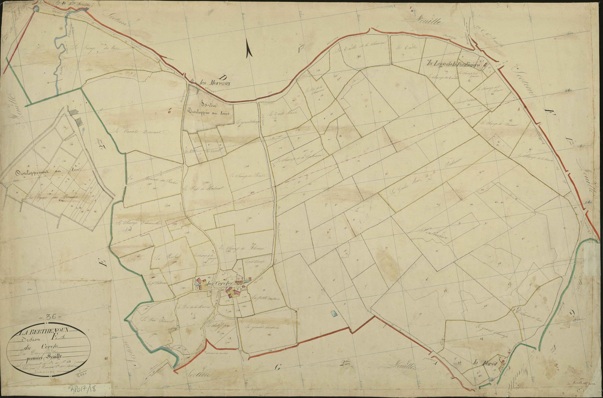 Berthenoux - Section E1, dite du Cercle.