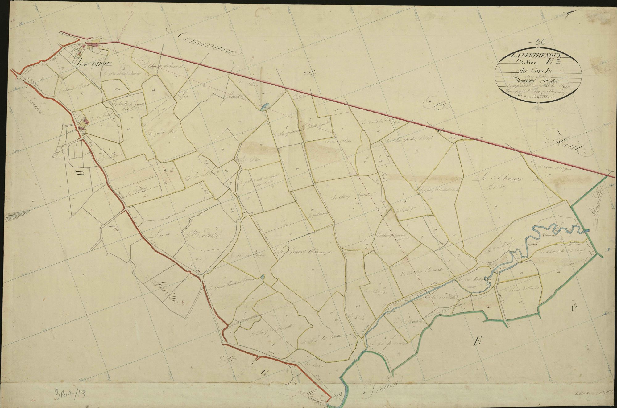 Berthenoux - Section E2, dite du Cercle.