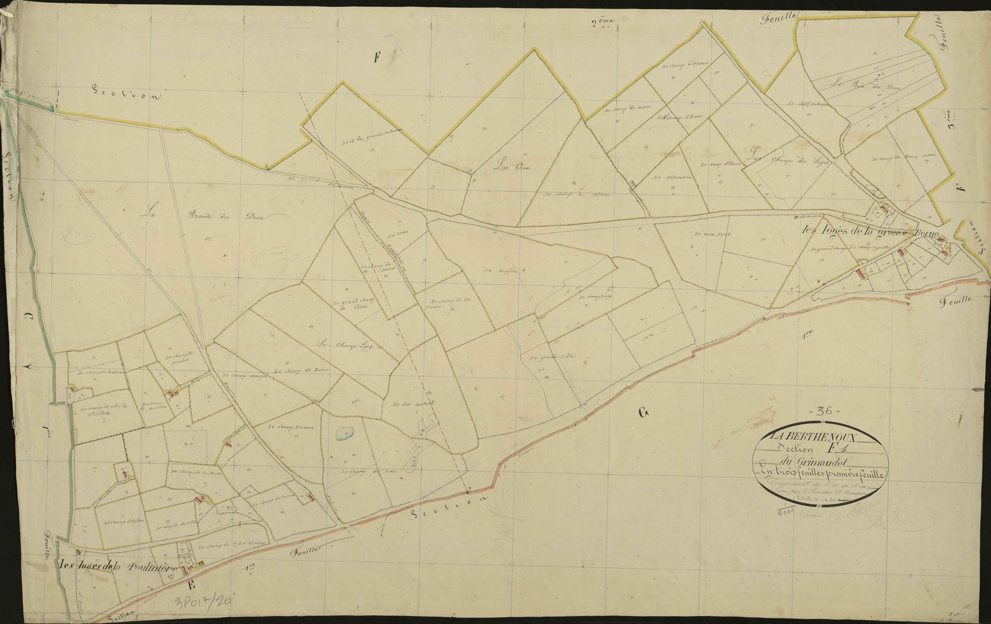 Berthenoux - Section F1, dite du Grimaudet.