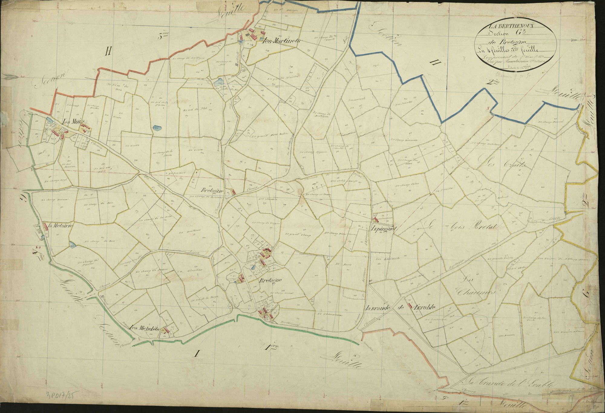 Berthenoux - Section G3, dite de Bretagne.