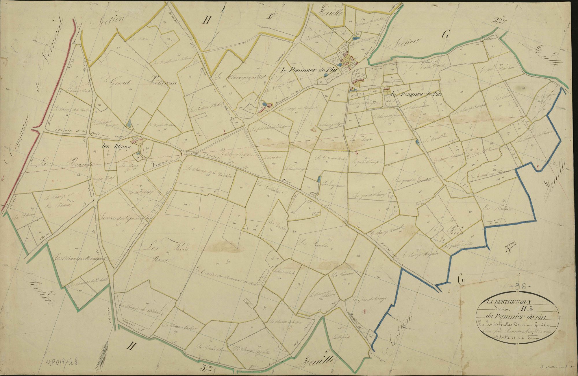 Berthenoux - Section H2, dite du Pommier de Pin.