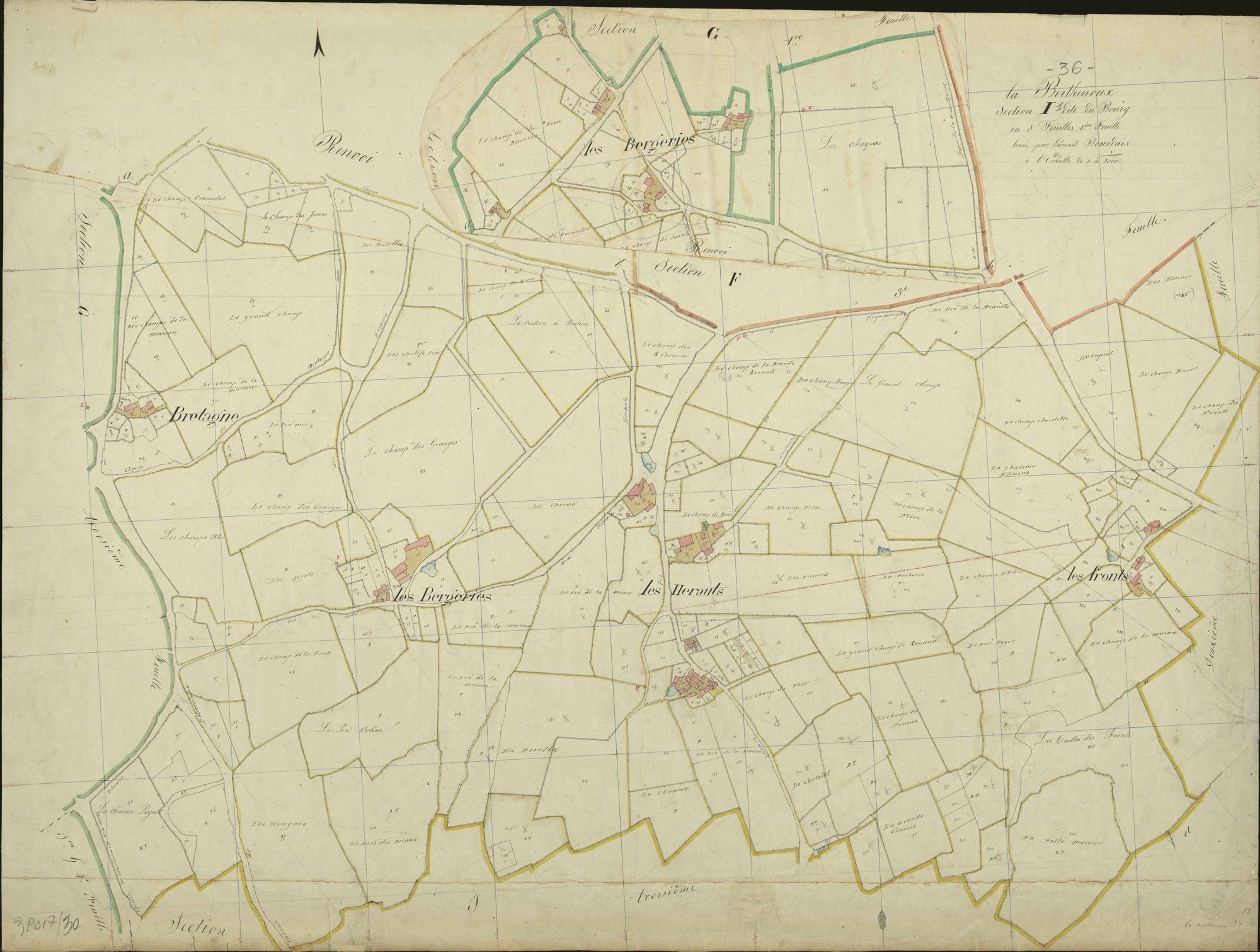 Berthenoux - Section I1, dite du Bourg.