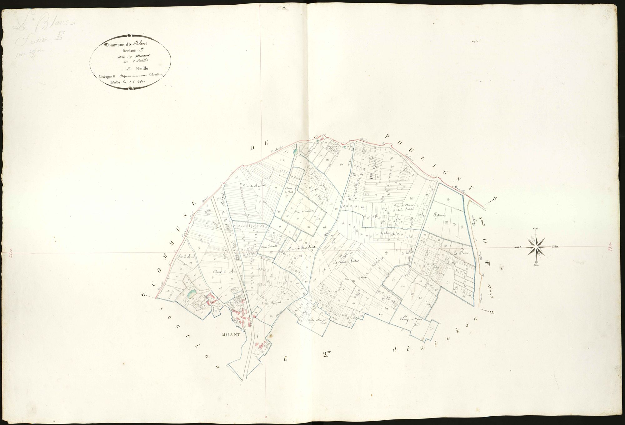 Blanc - Section E1, dite de Muant.
