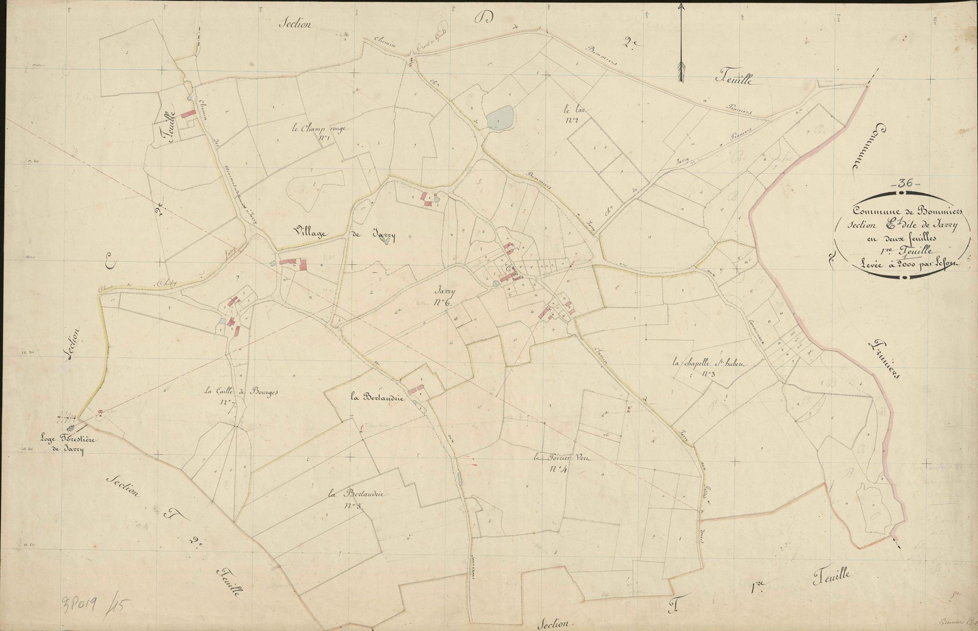 Bommiers - Section E1, dite de Jarry.