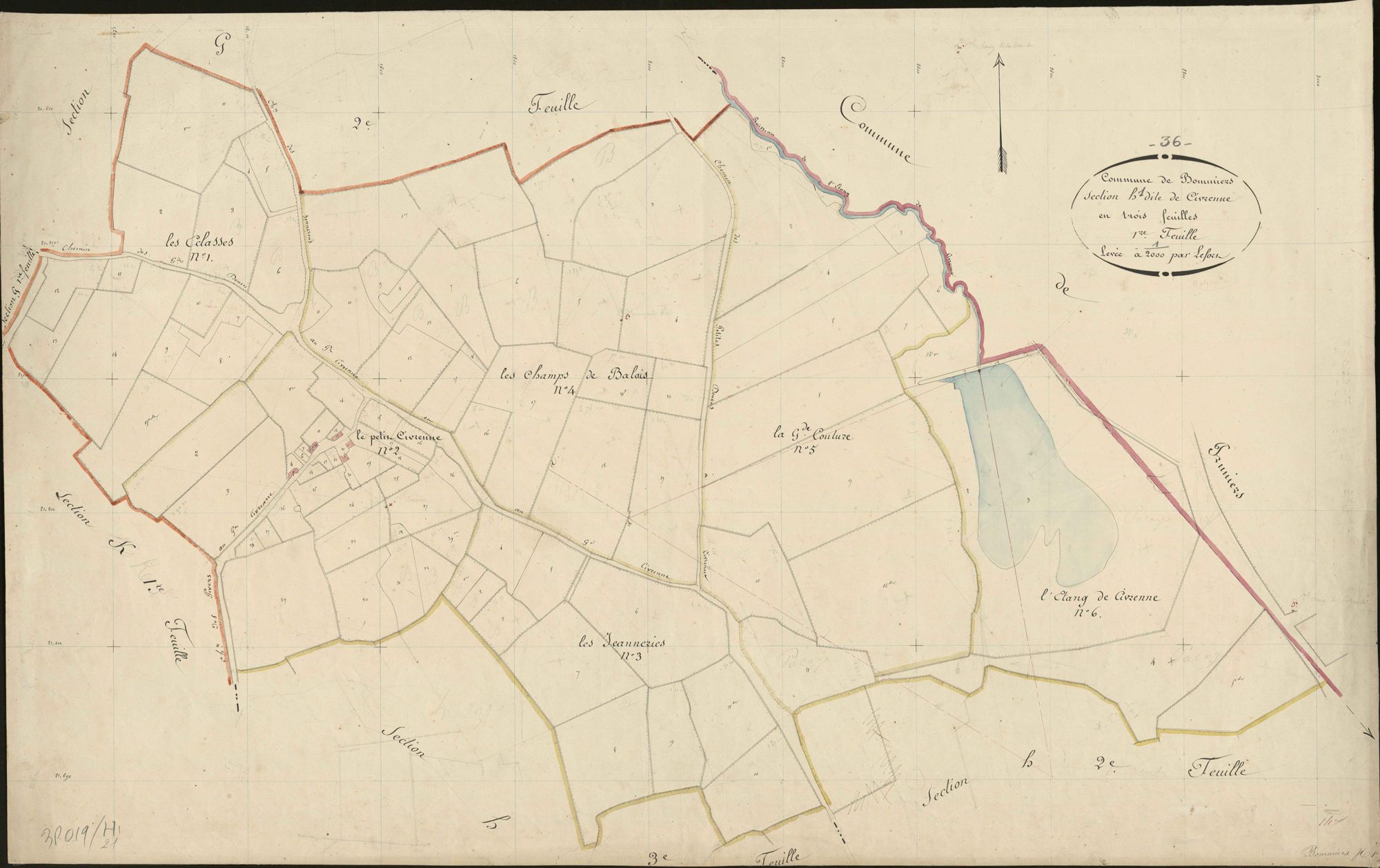 Bommiers - Section H1, dite de Civrenne.