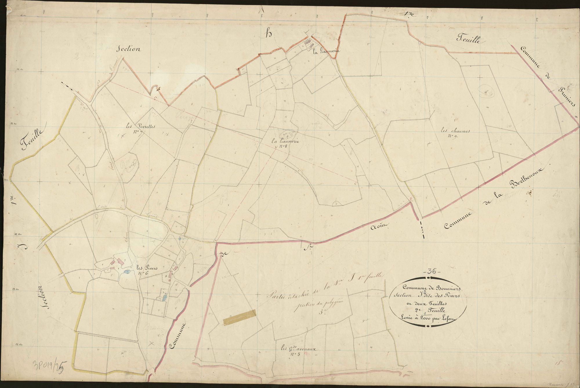 Bommiers - Section J2, dite des Pivers.