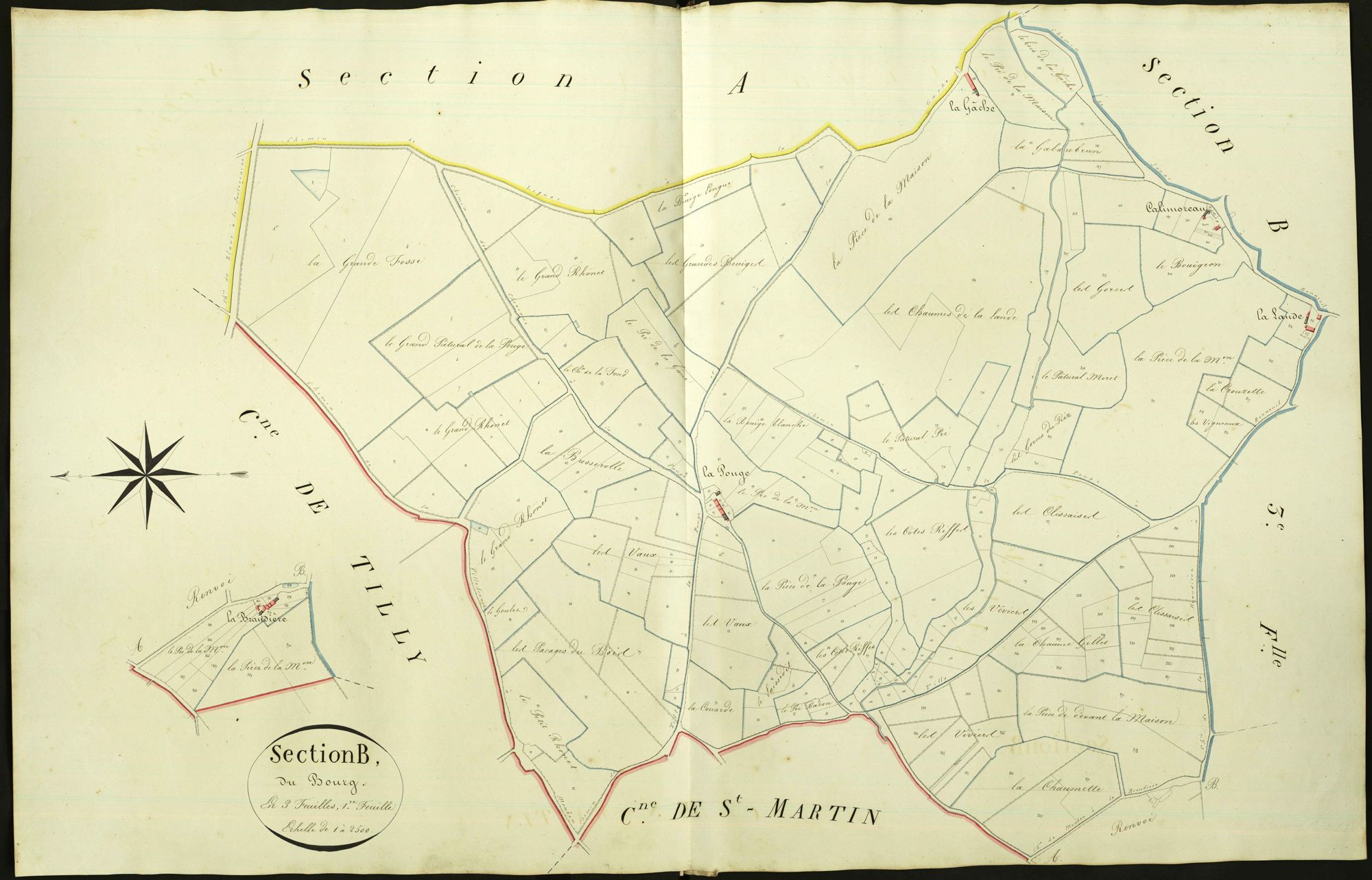 Bonneuil - Section B1, dite du Bourg.