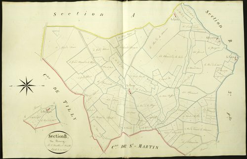 Bonneuil - Section B1, dite du Bourg.