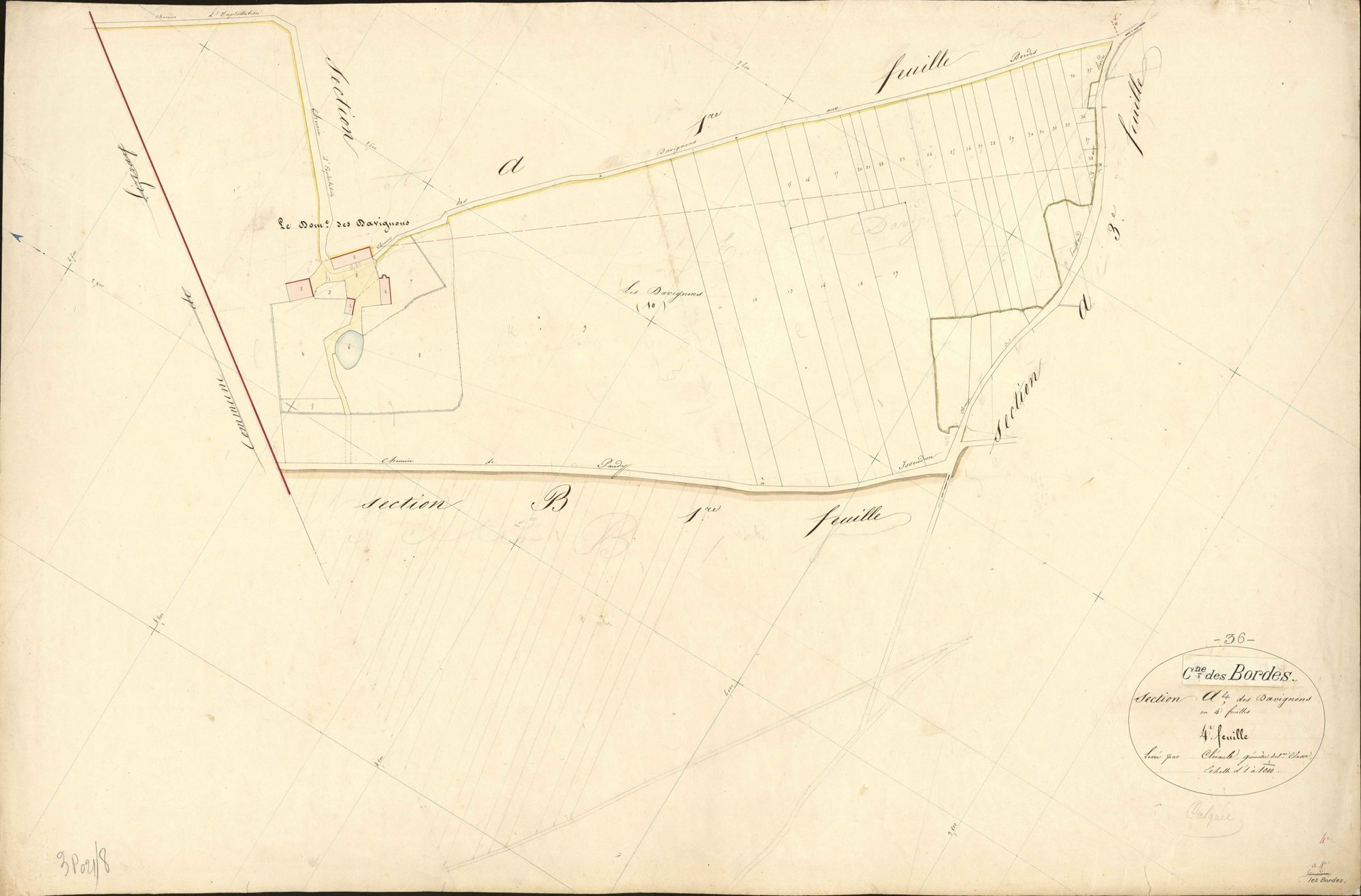 Bordes - Section A4, ancienne section dite des Davignons d' Issoudun.