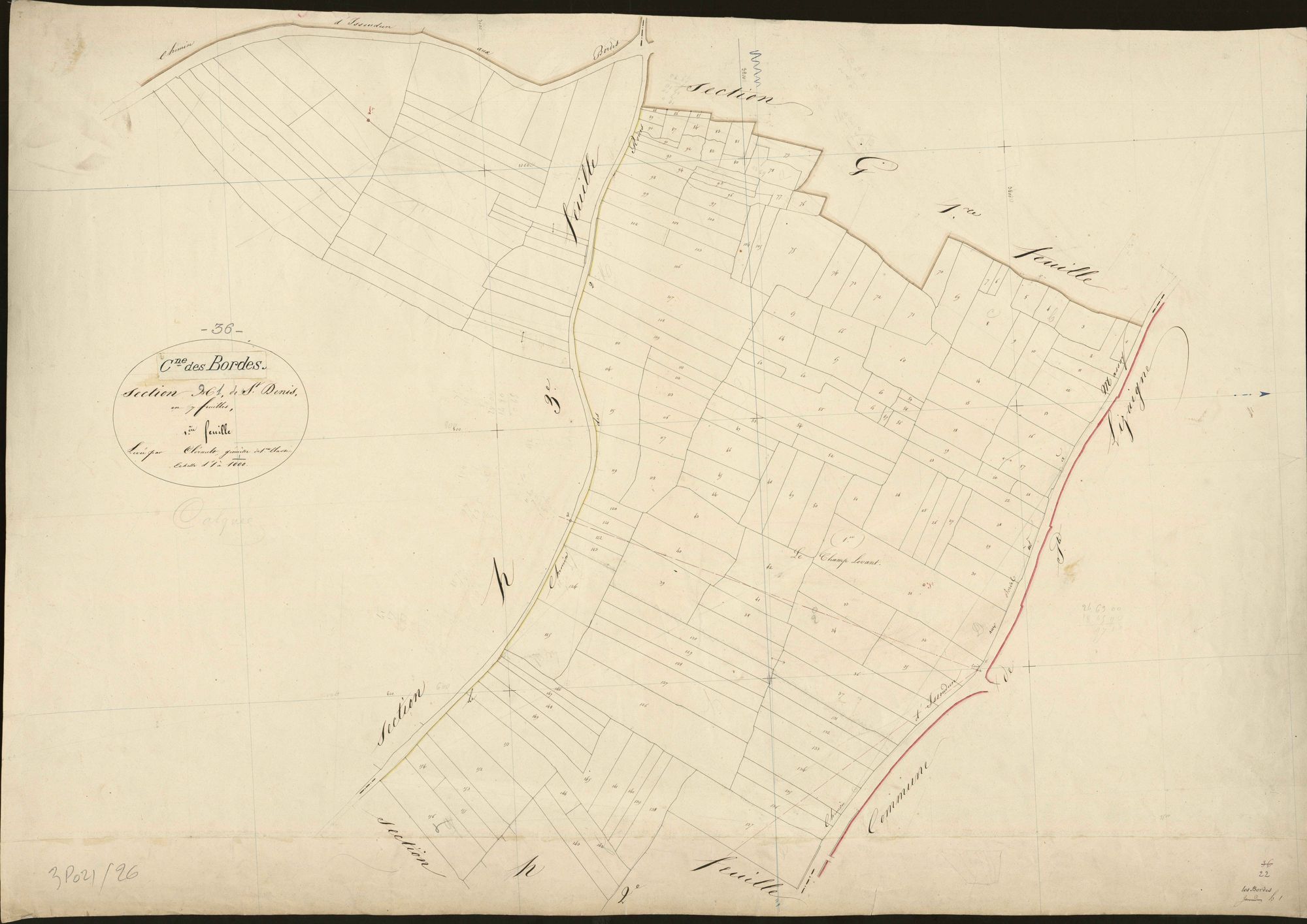 Bordes - Section H1, ancienne section dite Saint-Denis d'Issoudun.
