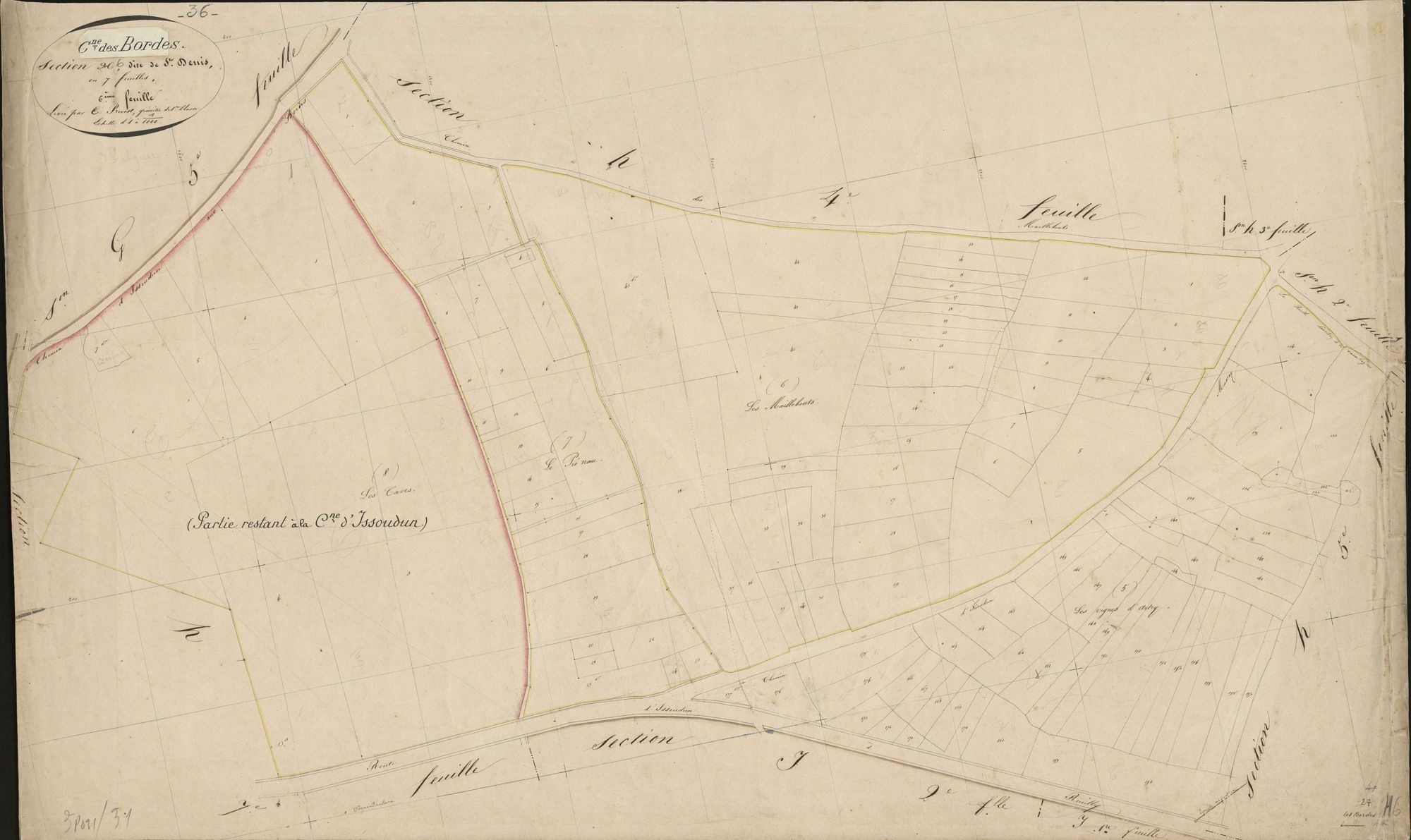 Bordes - Section H6, ancienne section dite Saint-Denis d'Issoudun.