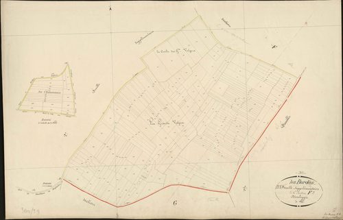 Bordes - Section F3, ancienne section F de Sainte-Lizaigne(3e feuille supplémentaire).