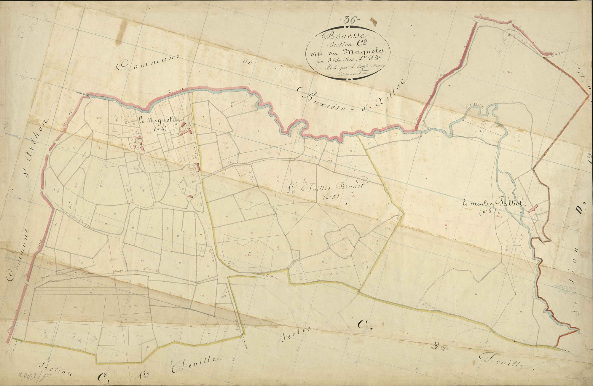 Bouesse - Section C2, dite du Magnolet.