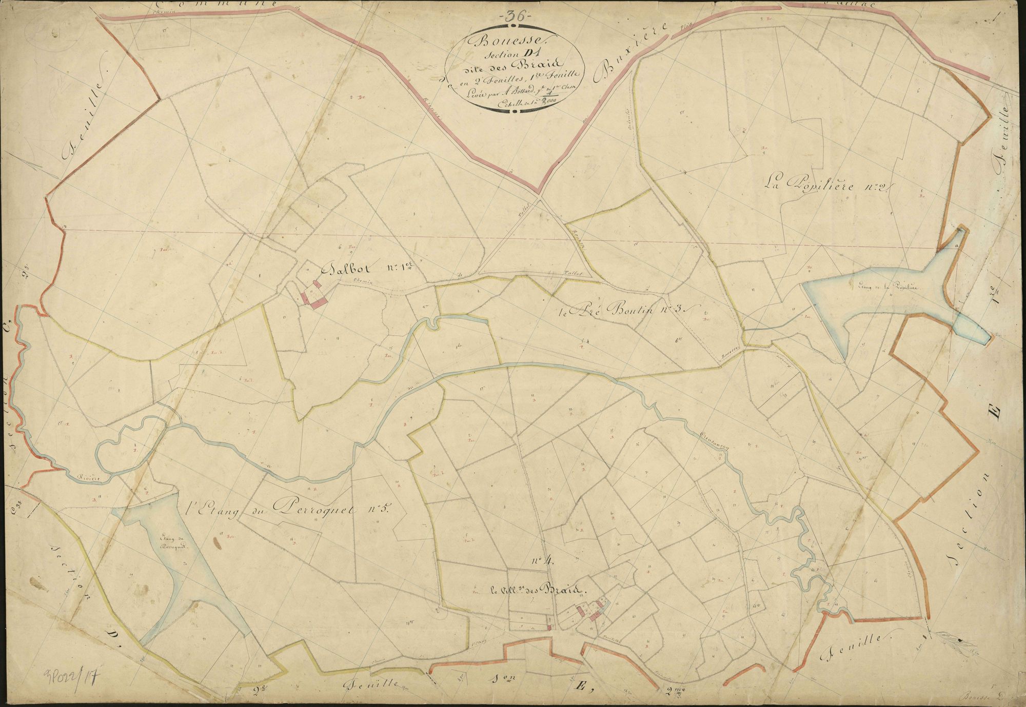 Bouesse - Section D1, dite des Brais.