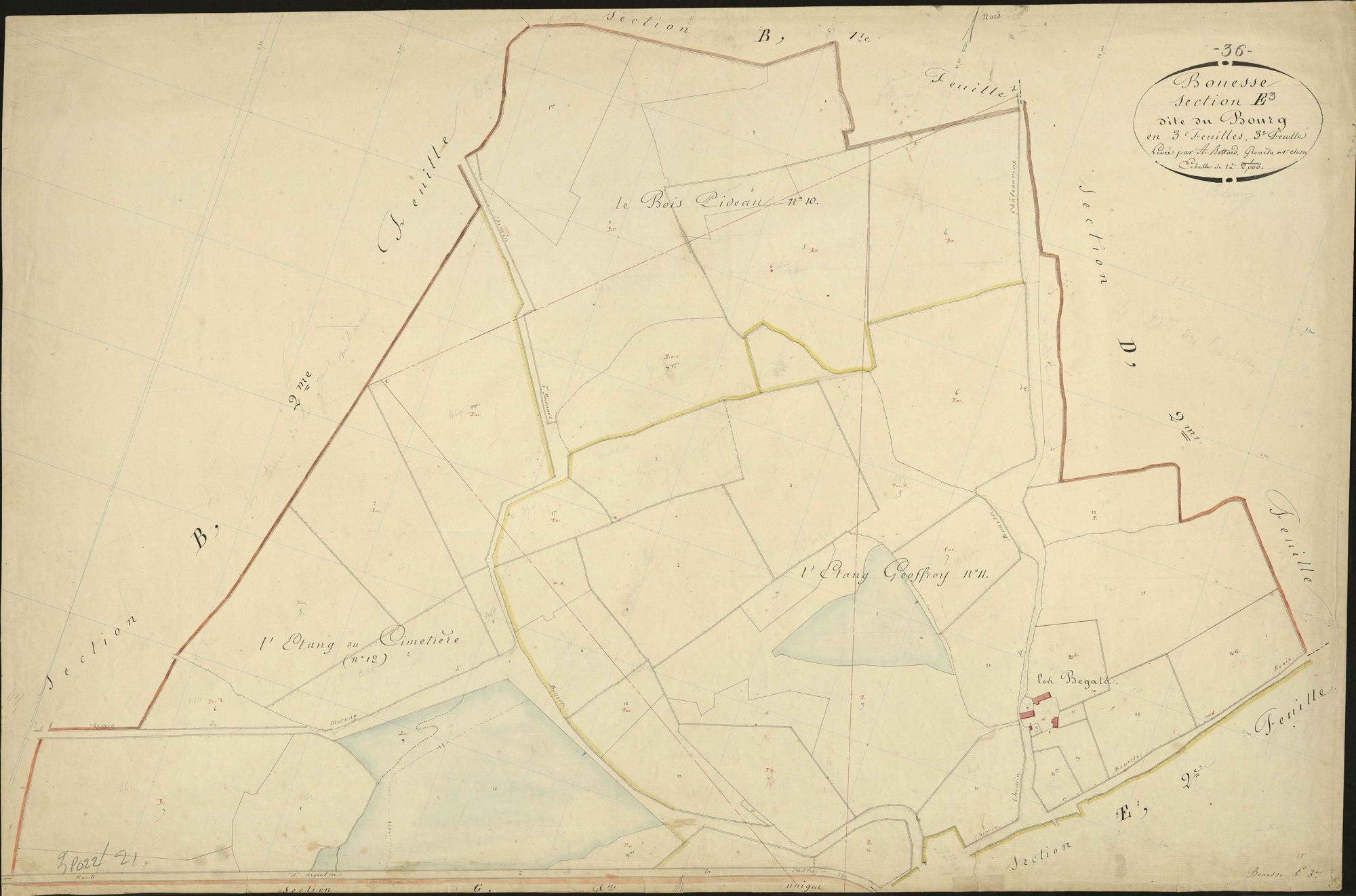 Bouesse - Section E3, dite du Bourg.
