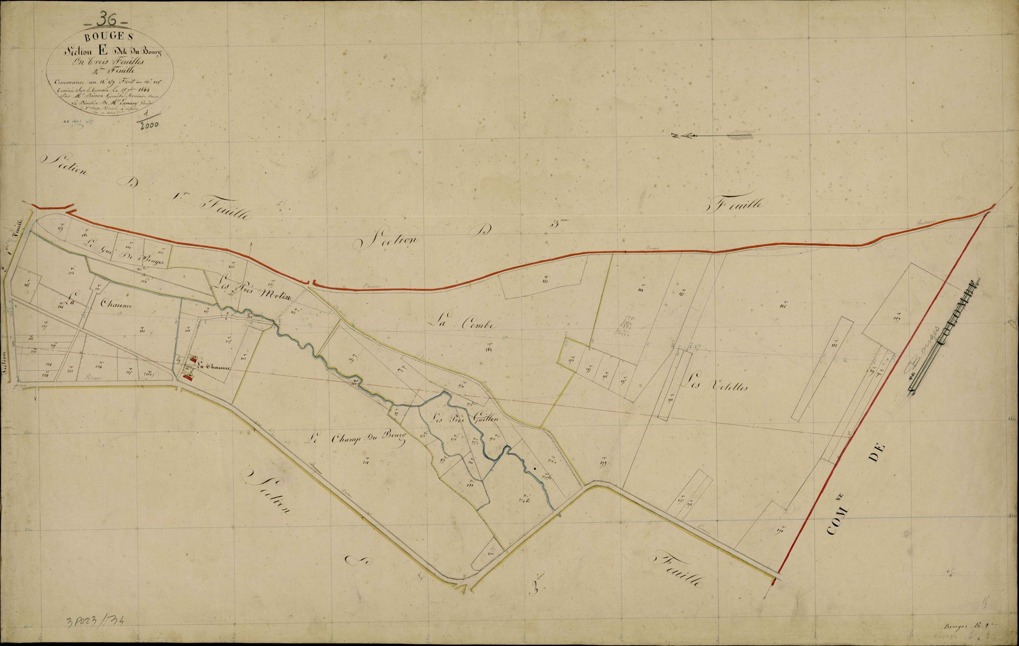 Bouges - Section E2, dite du Bourg.