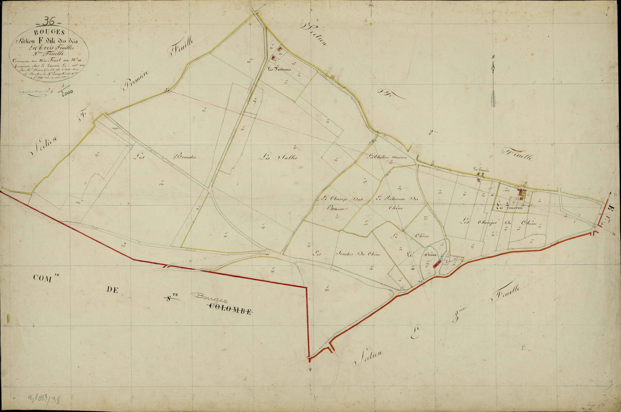 Bouges - Section F3, dite des Bois.