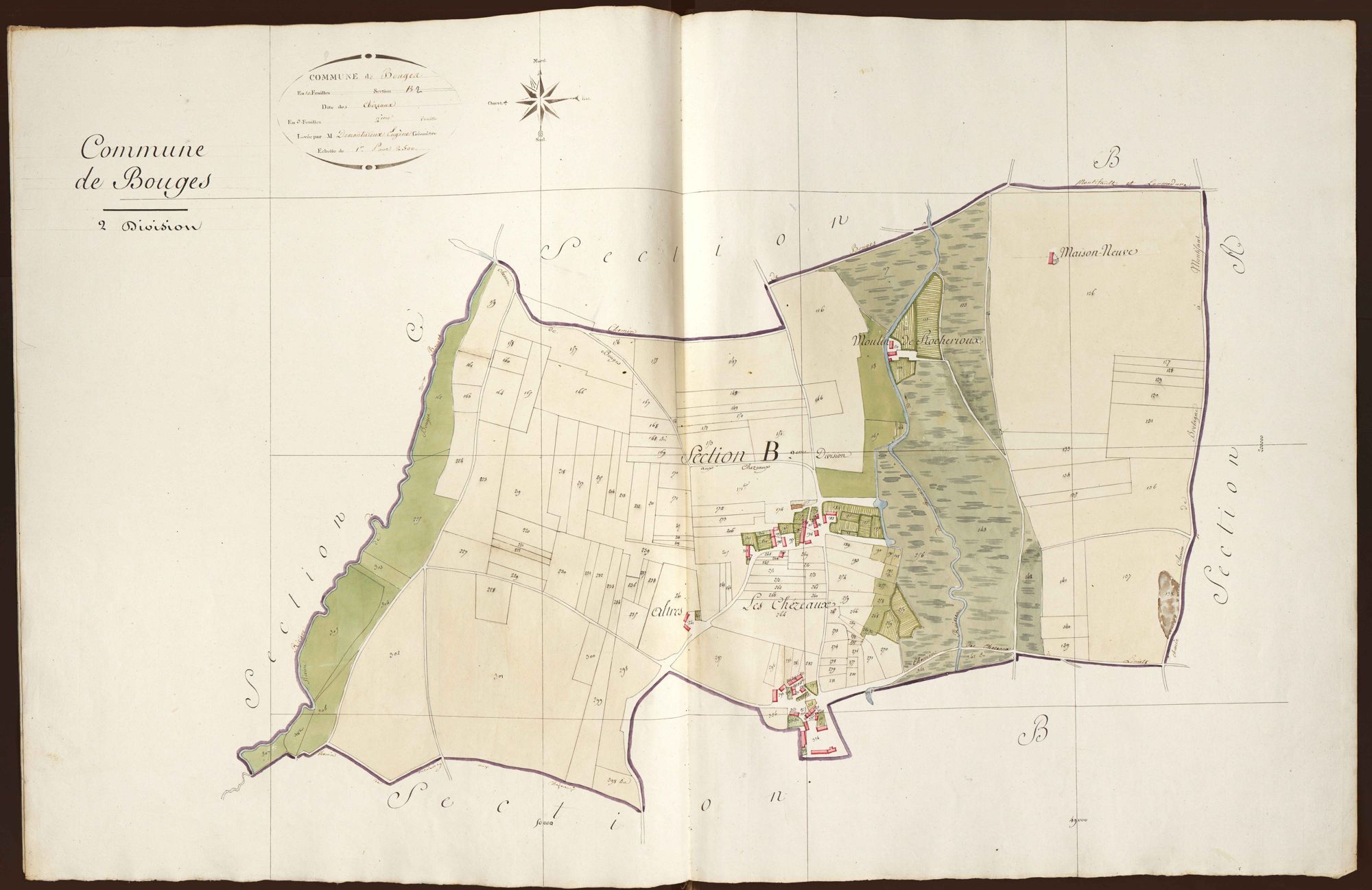 Bouges - Section B2, dite des Chézeaux.