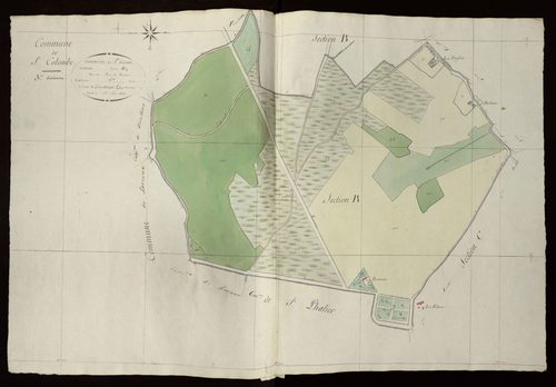 Bouges - Section B3, dite de bois de Romessac (ancienne commune de Sainte-Colombe).