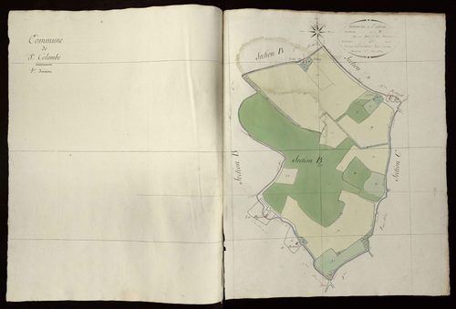 Bouges - Section B4, dite de bois de Romessac (ancienne commune de Sainte-Colombe).