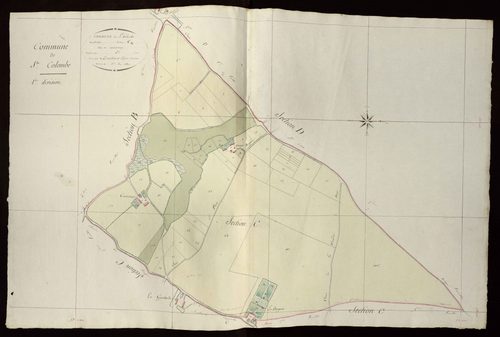 Bouges - Section C1, dite de Courcenay (ancienne commune de Sainte-Colombe).