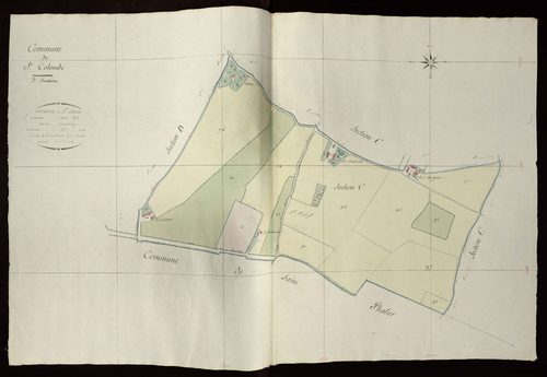 Bouges - Section C2, dite de Courcenay (ancienne commune de Sainte-Colombe).
