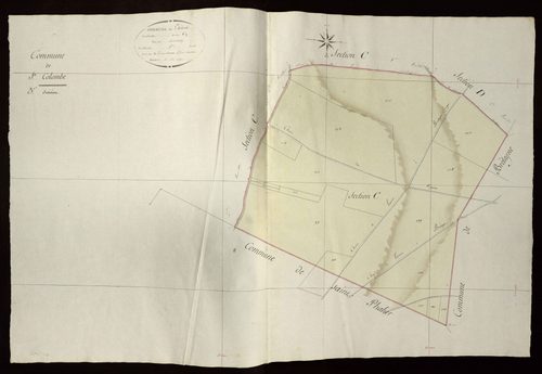 Bouges - Section C3, dite de Courcenay (ancienne commune de Sainte-Colombe).