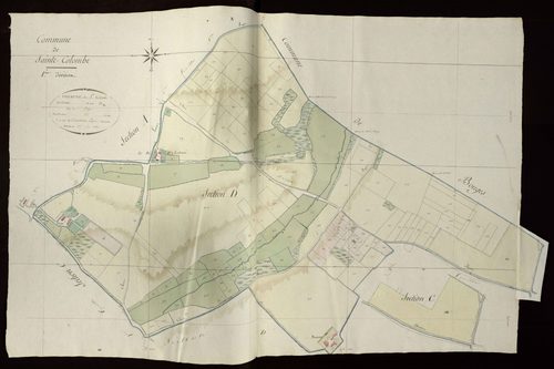 Bouges - Section D1, dite de Piégu (ancienne commune de Sainte-Colombe).