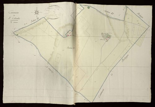Bouges - Section D2, dite de Piégu (ancienne commune de Sainte-Colombe).