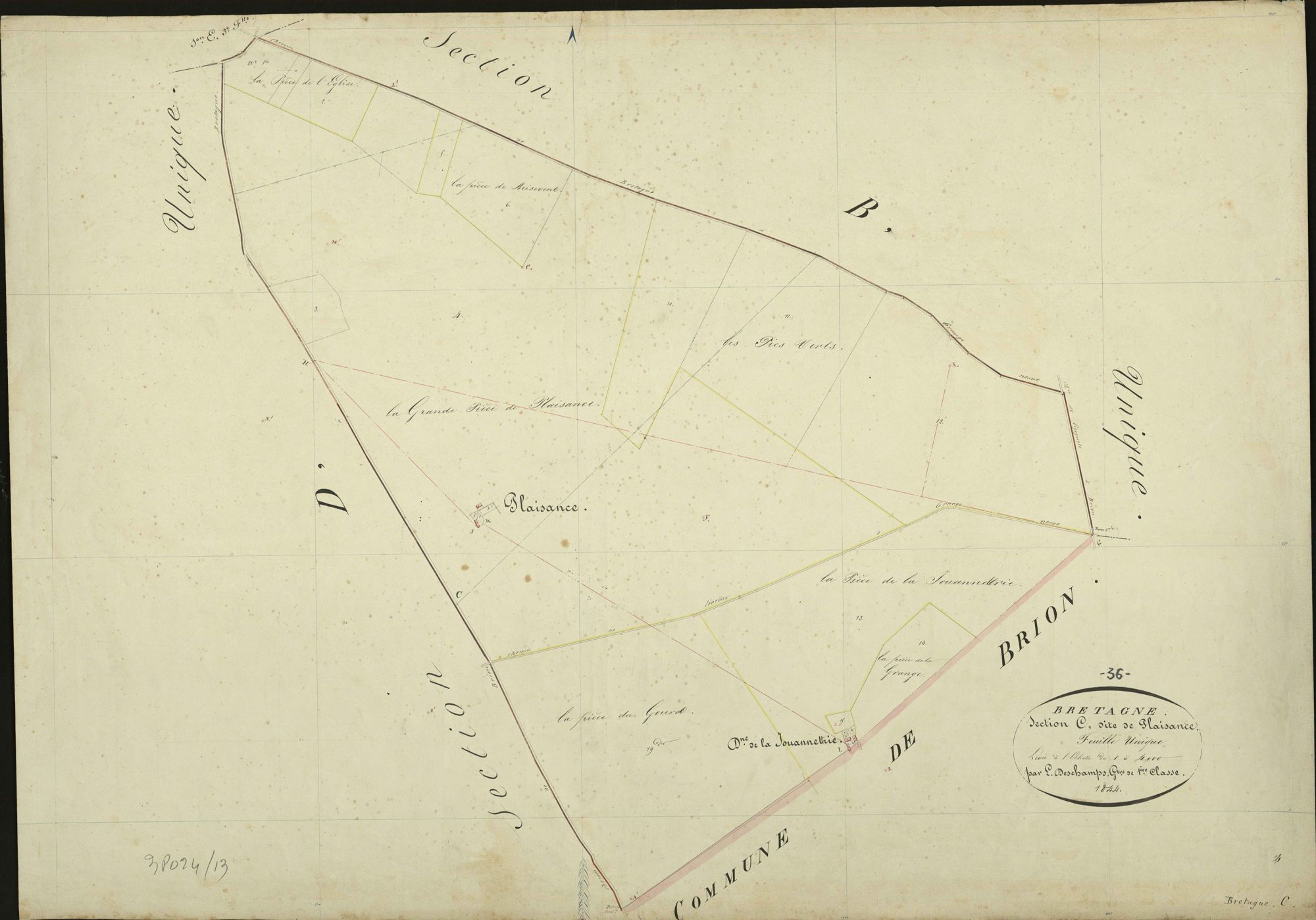 Bretagne - Section C, dite de Plaisance.